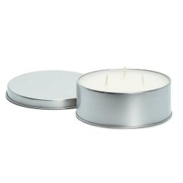 Camco Citronella Candle w/Lid - 4" x 1" 16-Hour Burn Time - 3 Wicks