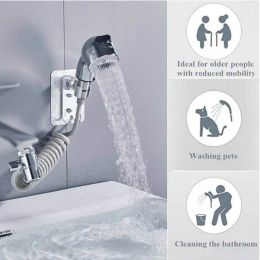 Bathroom External Faucet Shower Handheld Sprinkler Sprayer Set