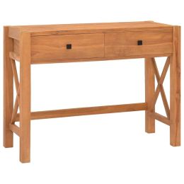 Desk with 2 Drawers 39.4"x15.7"x29.5" Recycled Teak Wood