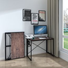 Computer Desk Home Office Desk, Portable Folding Table Writing Study Desk, Modern Simple PC Desk for small spaces