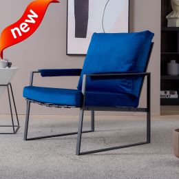 Modern armchair ,accent chair with velvet cushion