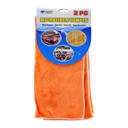 2 pk. Climate and Eco-Friendly Reusable Microfiber Cleaning Towels - Assorted Colors