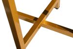 Sintered stone sofa side table Gold metal frame with carrara white color top-16'