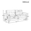 Orisfur. Sectional Sofa Set Morden Style Couch Furniture Upholstered Armchair, Loveseat and Three Seat for Home or Office (3-Seat)YJ