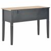 Writing Desk Black 43.1"x17.7"x30.5" Wood