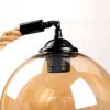 Vintage Industrial Loft Style Hemp Rope Hanging Pendant Light Ceiling Glass Lamp