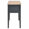 Writing Desk Black 43.1"x17.7"x30.5" Wood
