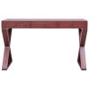 Computer Desk Brown 52"x18.5"x30.3" Solid Mahogany Wood