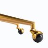 Hengming Home Office Computer Desk Chair ,Velvet Accent Armchair,Adjustable Swivel Task Stool with Gold Plating Base