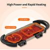 LIVEN Electric Gril with Hot Pot, No soot, Increase the baking tray, SK-J6860