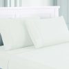 DunaWest Lanester 4 Piece Deep Pocket Queen Size Microfiber Sheet Set , White