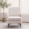 FCH Lounge Chair, Comfy Single Sofa Accent Chair for Bedroom Living Room Guestroom, Beige