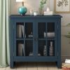 31.5'' Wood Accent Buffet Sideboard Storage Cabinet with Doors and Adjustable Shelf