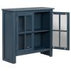 31.5'' Wood Accent Buffet Sideboard Storage Cabinet with Doors and Adjustable Shelf