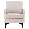FCH Lounge Chair, Comfy Single Sofa Accent Chair for Bedroom Living Room Guestroom, Beige