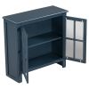 31.5'' Wood Accent Buffet Sideboard Storage Cabinet with Doors and Adjustable Shelf
