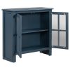 31.5'' Wood Accent Buffet Sideboard Storage Cabinet with Doors and Adjustable Shelf