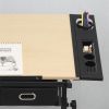 adjustable wood drafting table desk with 2 drawers for home office and school(wood) YF