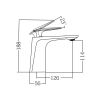 Brass Solid One-Hole Single Handle Bathroom Faucet