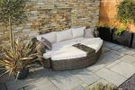 Direct Wicker 4-PC Outdoor Wicker Patio Furniture Sofa Luxury Comfort Wicker Sofa