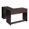 L-Shaped Computer Desk with Shelves