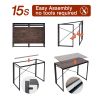Computer Desk Home Office Desk, Portable Folding Table Writing Study Desk, Modern Simple PC Desk for small spaces