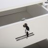 3-Layer Beauty Salon Storage Cabinet Hairdressing Tool Styling Station w/ 6 Hair Dryer Holders, 2 Drawers and 1 Cabinet