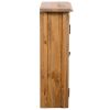 Bathroom Wall Cabinet Solid Recycled Pinewood 16.5"x9.1"x27.6"