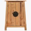Bathroom Side Cabinet Solid Recycled Pinewood 23.2"x12.6"x31.5"