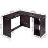 L-Shaped Computer Desk with Shelves