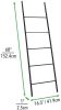 Metal Free Standing Bath Towel Blanket Ladder Storage Organization, Rack for Bathroom, Bedroom, Laundry Room - Matte Black RT