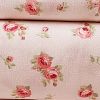 DunaWest Melun 4 Piece Rose Pattern King Size Microfiber Sheet Set , Pink