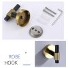 RBROHANT 4-Piece Bathroom Accessories Set, Black With Gold SUS 304 Stainless Steel Hardware Set