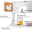 Wall Mounted Computer Desk Workstation(White)