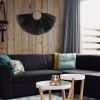 Rustic Wall Hanging Boho Woven Seagrass Home Decor Wall Pediment for Room Decoration