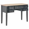Writing Desk Black 43.1"x17.7"x30.5" Wood