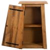 Bathroom Wall Cabinet Solid Recycled Pinewood 16.5"x9.1"x27.6"