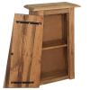 Bathroom Wall Cabinet Solid Recycled Pinewood 16.5"x9.1"x27.6"