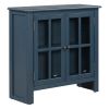 31.5'' Wood Accent Buffet Sideboard Storage Cabinet with Doors and Adjustable Shelf