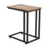 Living Room Bedroom & Small Spaces C Shaped Side Table End Table With Metal Frame