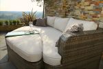 Direct Wicker 4-PC Outdoor Wicker Patio Furniture Sofa Luxury Comfort Wicker Sofa