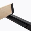 QUEEN SIZE black gauze pattern straight iron bed