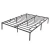 14 Inches Metal Platform Bed Frame, Heavy Duty Steel Slat Support, No Box Spring Needed, Quick Install, Full Size