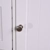 White Bathroom Storage Cabinet, Floor Cabinet with Adjustable Shelf and Drawers