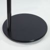 conifferism Small Side Table for Sofa White Faux Marble Metal C-Table Round Tray C Shaped Side Table for Living Room,Snack End Table Under Couch