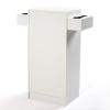 3-Layer Beauty Salon Storage Cabinet Hairdressing Tool Styling Station w/ 6 Hair Dryer Holders, 2 Drawers and 1 Cabinet