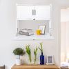 Wall Mounted Computer Desk Workstation(White)