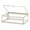 Accent Plus Silver Trim Glass Box