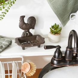 Accent Plus Rooster Cast Iron Soap Dish