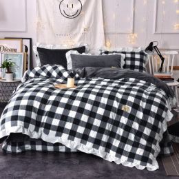Four-piece lattice bed Homejoy (size: 2.0M)